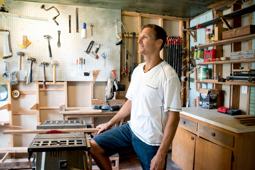 Man standing in his shop