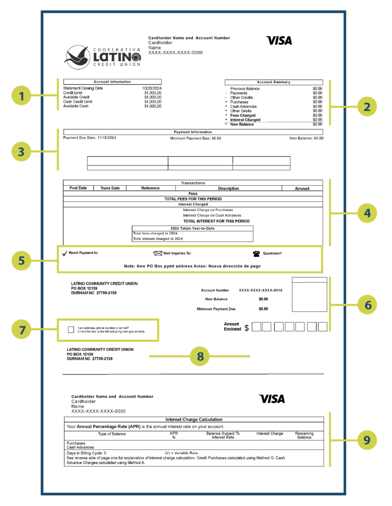 Credit Card Statement