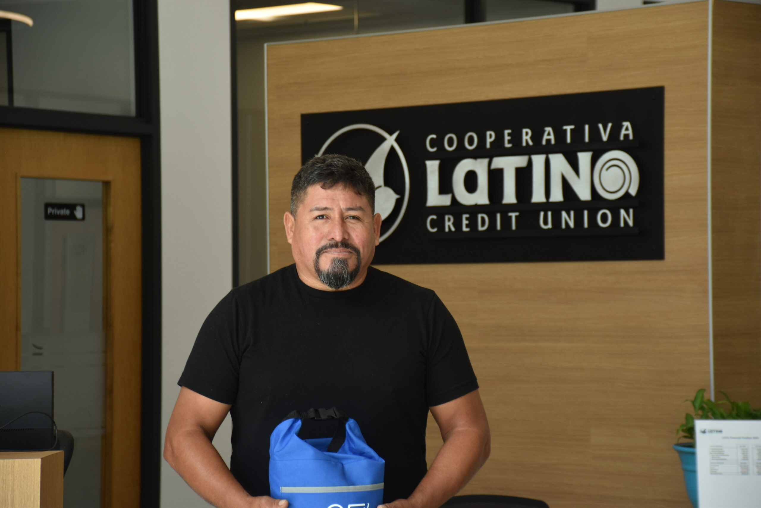 Member Sabino inside our branch