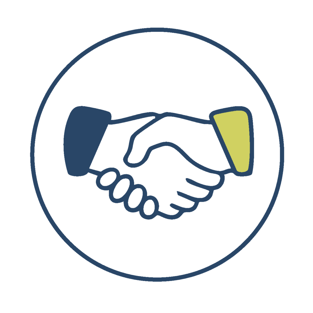 Respect Logo shaking hands